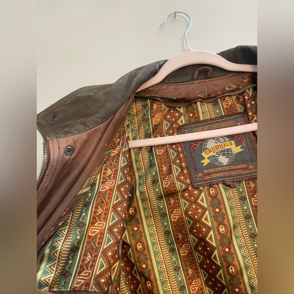 Vintage Dark Brown 100% Genuine Leather Jacket - Adventure Bound Originals - Picture 6 of 10